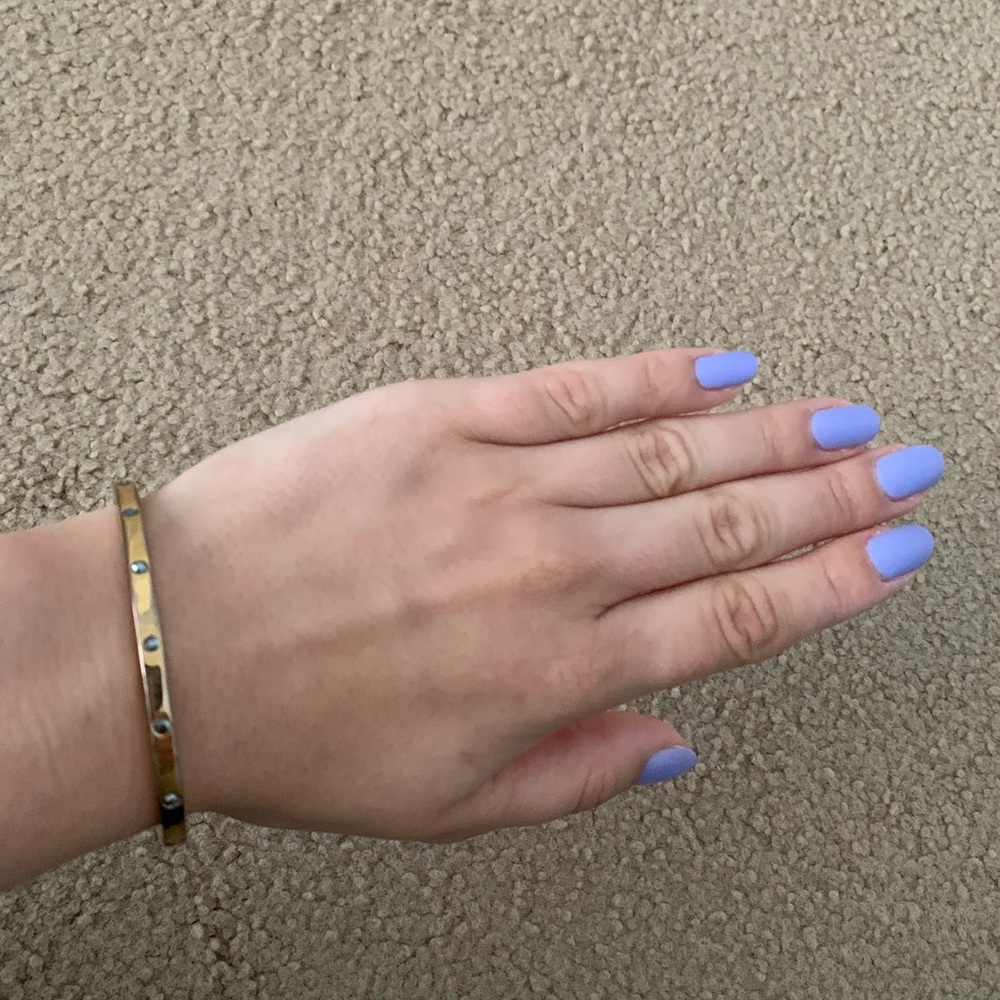 Rose gold fossil bangle